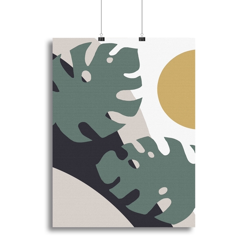 Leaf And Sun Canvas Print or Poster