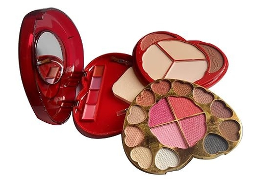 Color Series 15 Eyeshadow 2 Blusher 3 Powder Cake 4 Lipcolour