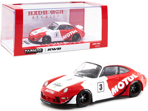 Porsche RWB 993 #3 \Motul\" Red and White \"RAUH-Welt BEGRIFF\" 1/43