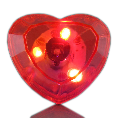 Blinkee HHGRNG-RD Huge Heart Gem Rings, Red