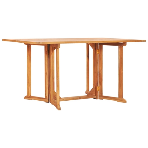 Folding Butterfly Garden Table 47.2"x27.6"x29.5" Solid Teak Wood