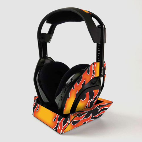 MightySkins ASTA50PLBS-Hot Flames Skin for ASTRO Gaming A50 Wireless H