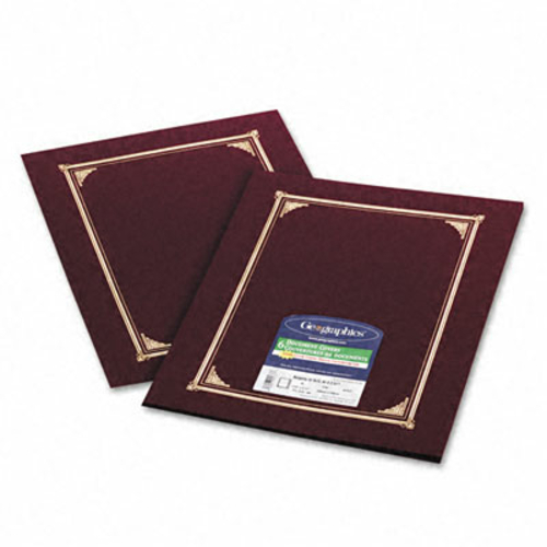 Geographics 45333 Certificate/Document Cover  Linen Stock  Burgundy  S