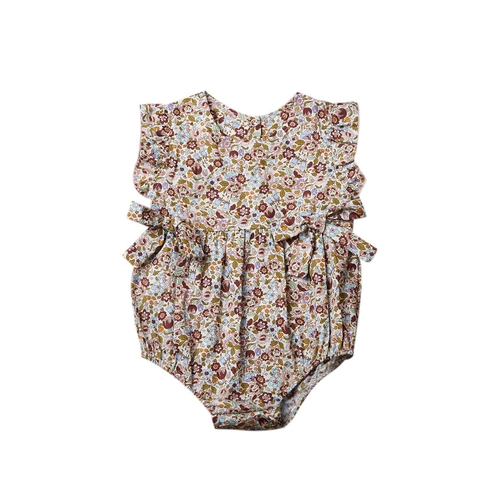 Newborn Baby Girls Summer Floral Romper