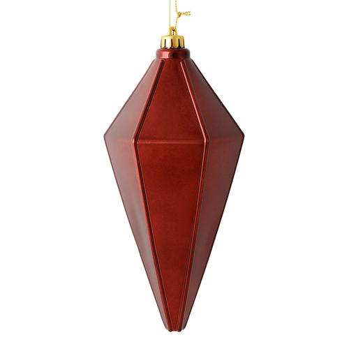 Vickerman M183065S 7 in. Burgundy Shiny Lantern Christmas Ornament  4 