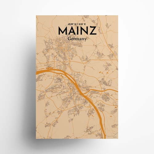 Mainz City Map Poster