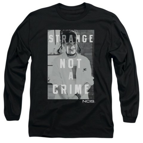 Trevco Ncis-Strange - Long Sleeve Adult 18-1 Tee - Black- Small