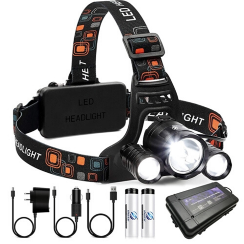 Super bright LED headlamp 3xT6 led headlight