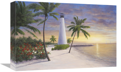 Global Gallery GCS-128653-1218-142 12 x 18 in. Lighthouse - Key Biscay