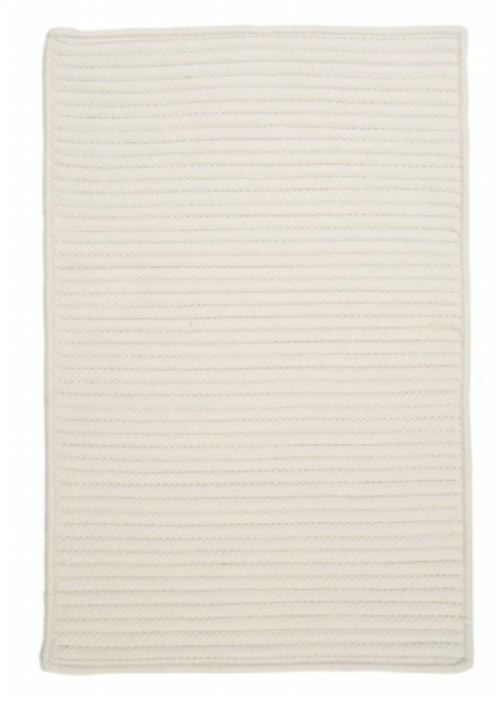 Colonial Mills Rug H141R036X060S Simply Home Solid - White 3 ft. x 5 f