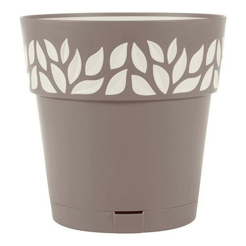 Self-watering flowerpot Stefanplast 3920111 Brown Beige Plastic 19 x