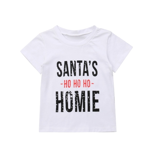 0 5Y Infant Baby Girls Boys Causal Santa Letter T