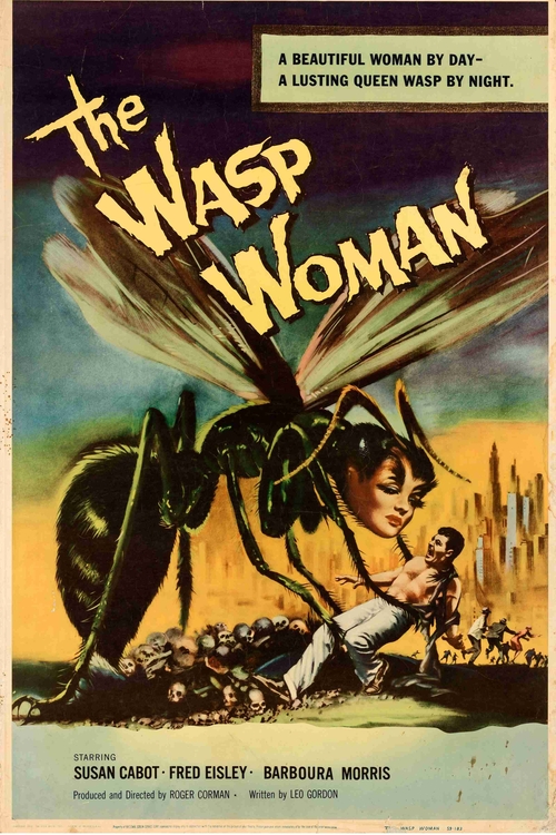 the Wasp Woman Monster Movie Poster 8 x 12 inch Tin Sign