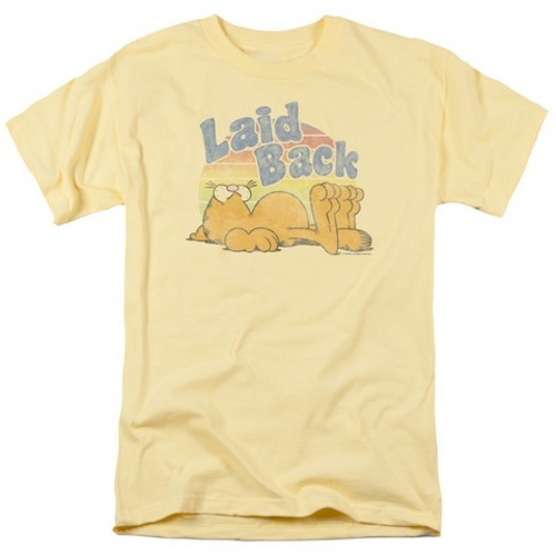 Trevco Garfield-Rad Garfield Short Sleeve Adult 18-1 Tee, Banana -