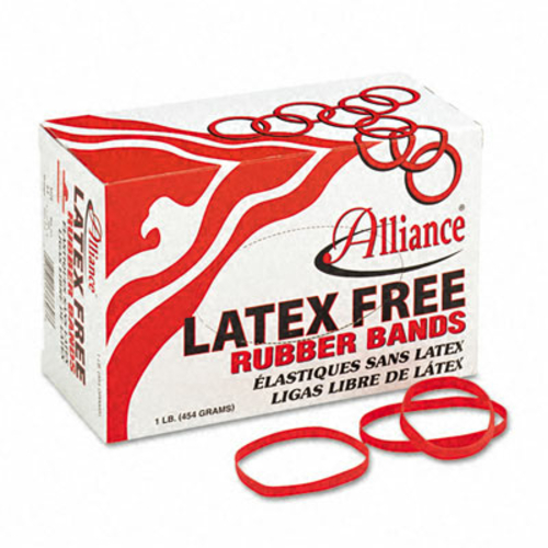 Alliance 37646 Latex-Free Orange Rubber Bands  Size 64  1/4 x 3-1/2  4