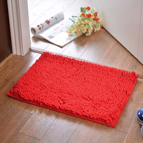 1pc Non-Slip Rug Solid Carpet For Bathroom Bedroom