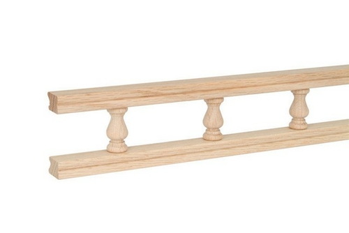 Waddell 5504 MPL 48 x 2.25 in. Maple Galley Rail - pack of 6