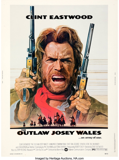 Outlaw Josey Wales Clint Eastwood Poster 8 x 12 inch Tin Sign