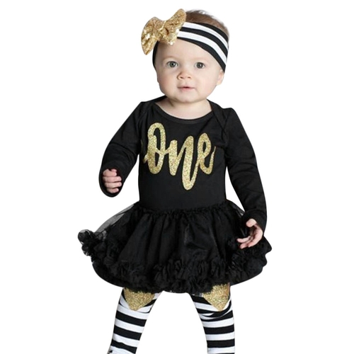 Fashion Infant Baby Girls Rompers Letter Print