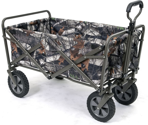 Camouflage Outdoor Folding Wagon Kitchen Garden Beach Trolley