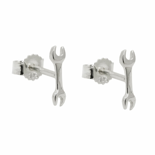 stud earrings screw-wrench silver 925