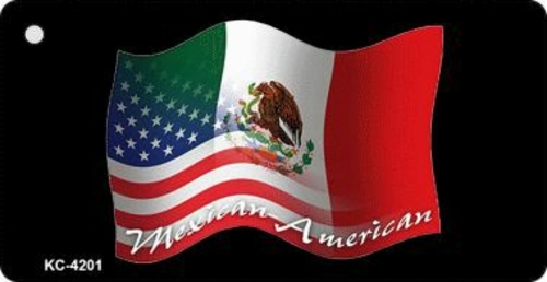 Smart Blonde KC-4201 Mexico American Flag Novelty Key Chain