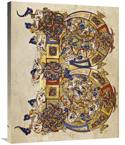 Global Gallery GCS-454764-2835-142 28 x 35 in. Inhabited Initial B Art