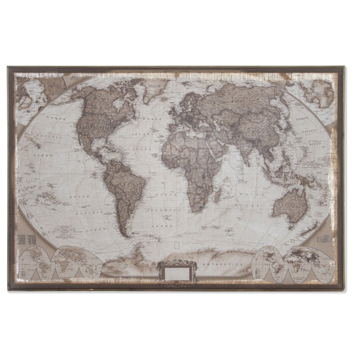 Painting DKD Home Decor Colonial World Map 122 x 85 x 5 cm