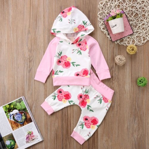 Newborn Infant Baby Flower T Shirt Tops Long