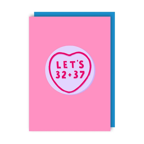 Rude Cheeky 69 Card (Love, Valentine's, Anniversary) (Pack of 6)