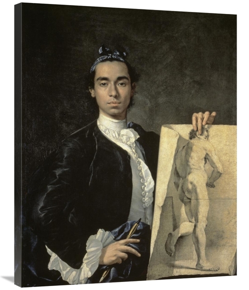 Global Gallery GCS-278544-36-142 36 in. Portrait of the Artist Holding