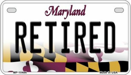 Smart Blonde MP-10486 7 x 4 in. Retired Maryland Novelty Metal Motorcy