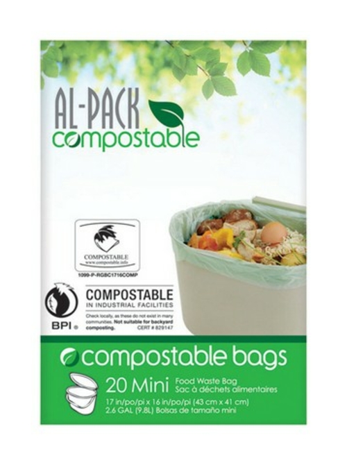 Al-Pack Enterprises P-RGBC1716COMP 3 gal Kitchen Trash Bag  