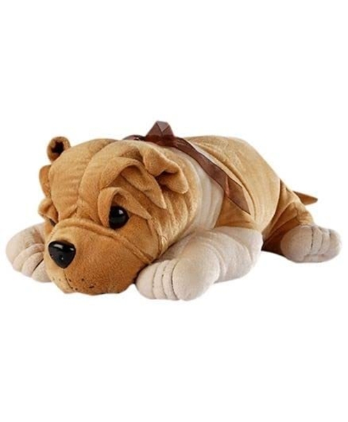 Soft Stuffed Spongy Cute Lying Bull Dog