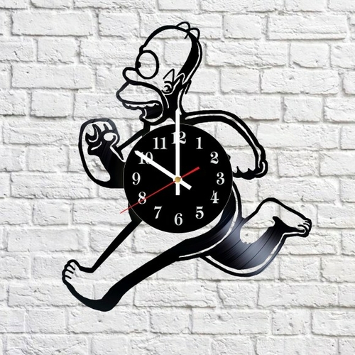 SIMPSONS ILLUMINATI HANDMADE VINYL RECORD WALL CLOCK FAN GIFT