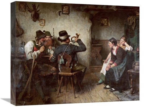 Global Gallery GCS-266656-22-142 22 in. Postillion Im Wirtshaus Art Pr