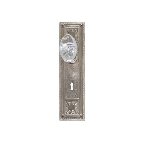 Brass Accents D04-K724G-GTN-486 Interior Door Plate Privacy Set- 2.75 