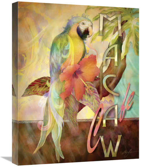 Global Gallery GCS-129432-2024-142 20 x 24 in. Macaw Cafe Art Print - 