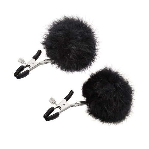Sincerely Fur Nipple Clips - Black