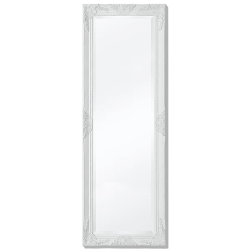Wall Mirror Baroque Style 55.1"x19.7" White