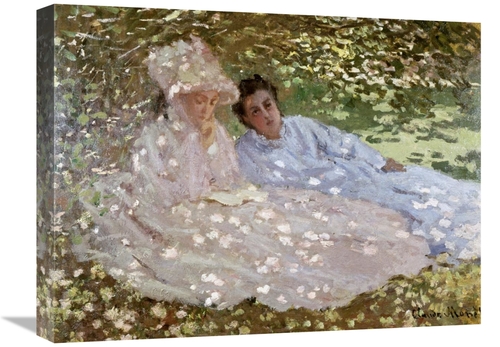 Global Gallery GCS-278684-22-142 22 in. Madame Monet in the Garden Art