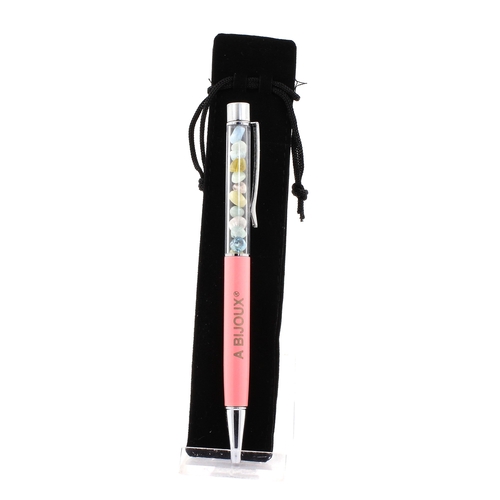 Raw Beryl Morganite mineral pen Brazil. Pink color