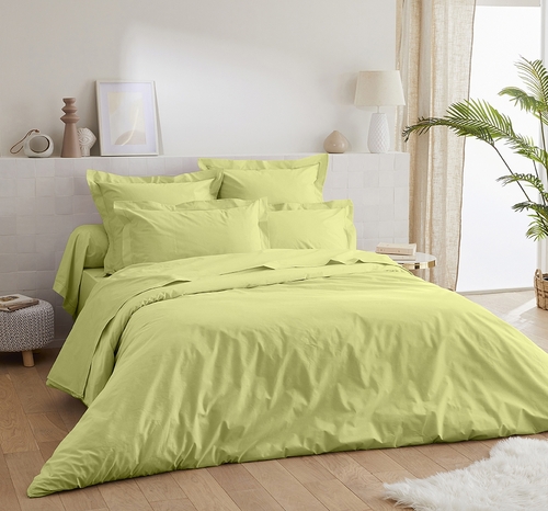Duvet cover Percale 140x200 anise