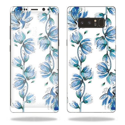 MightySkins SAGNOTE8-Blue Vines Skin for Samsung Galaxy Note 8 - Blue 