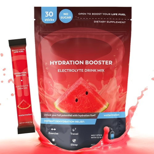 Hydration Packets   Watermelon Electrolytes Powder No Sugar No Gluten