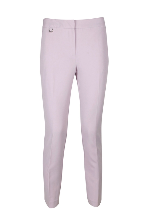 Adrianna Papell Mid Waist Solid Stretch Crepe Pants with Pockets