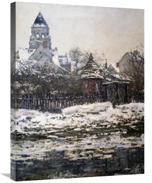 Global Gallery GCS-278652-30-142 30 in. Church at Vetheuil, Winter