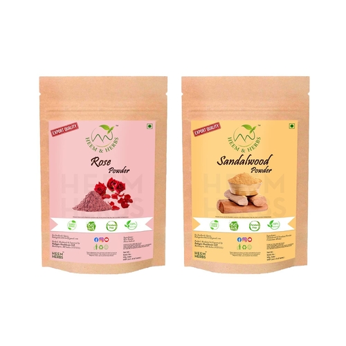 100% Natural Face pack (Rose Sandalwood Powder, Pack of 2)