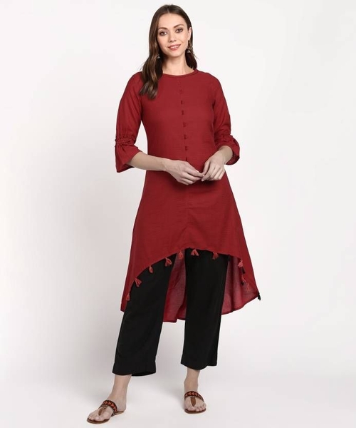 Ladies Cotton Fish Cut Designer Kurti