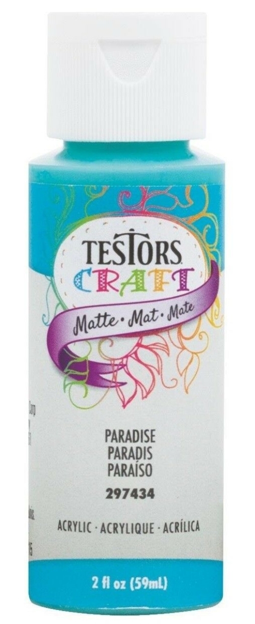 Testors Paints TES297434 Acrylic Matte Paradise Testors Paint Bottle